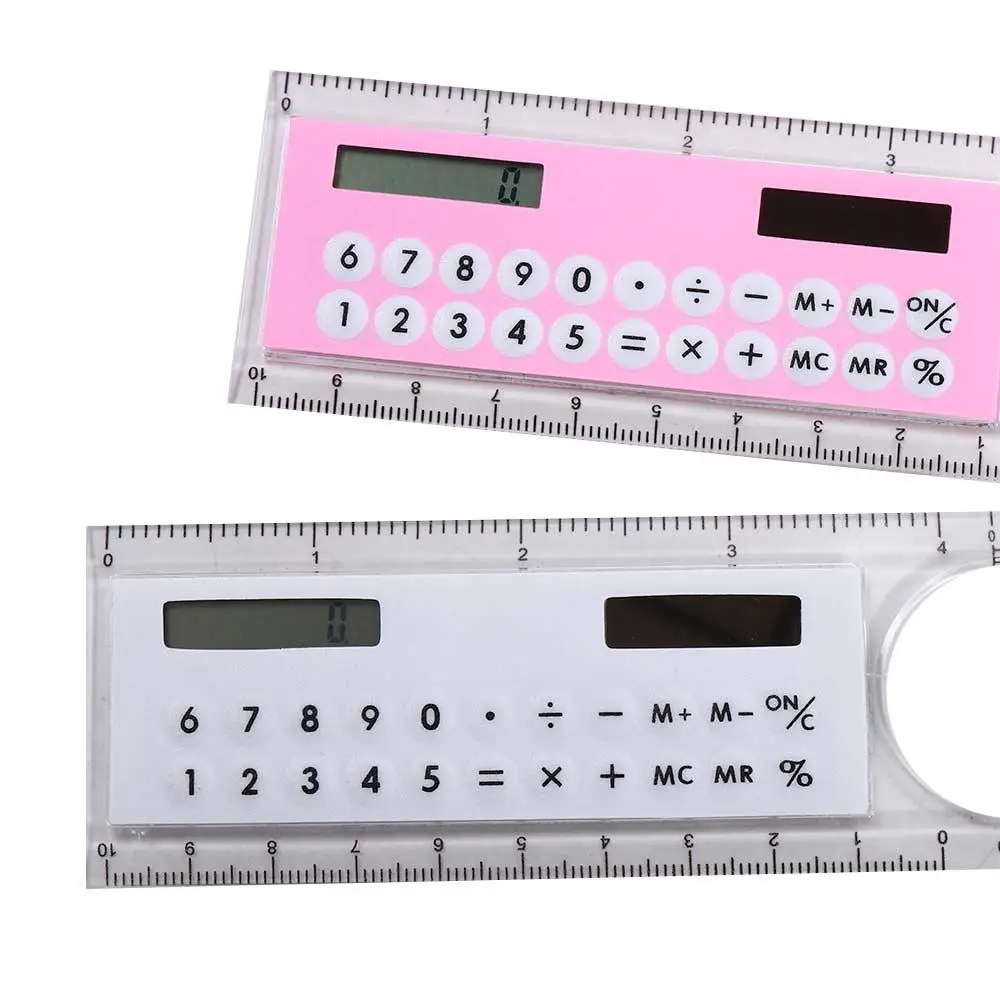 Ruler Stationery Learning Drawing Ruler Crafts With Magnifier Transparent Ruler Solar Energy Ruler Calculator Ruler Calculator