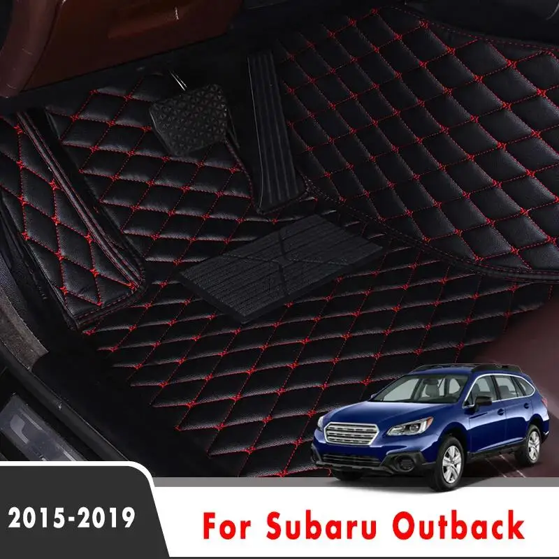 

Коврик для пола автомобиля, коврик в багажник для Subaru Outback 5-го поколения 2015-2020, кожаный коврик в багажник, аксессуары для интерьера автомобиля