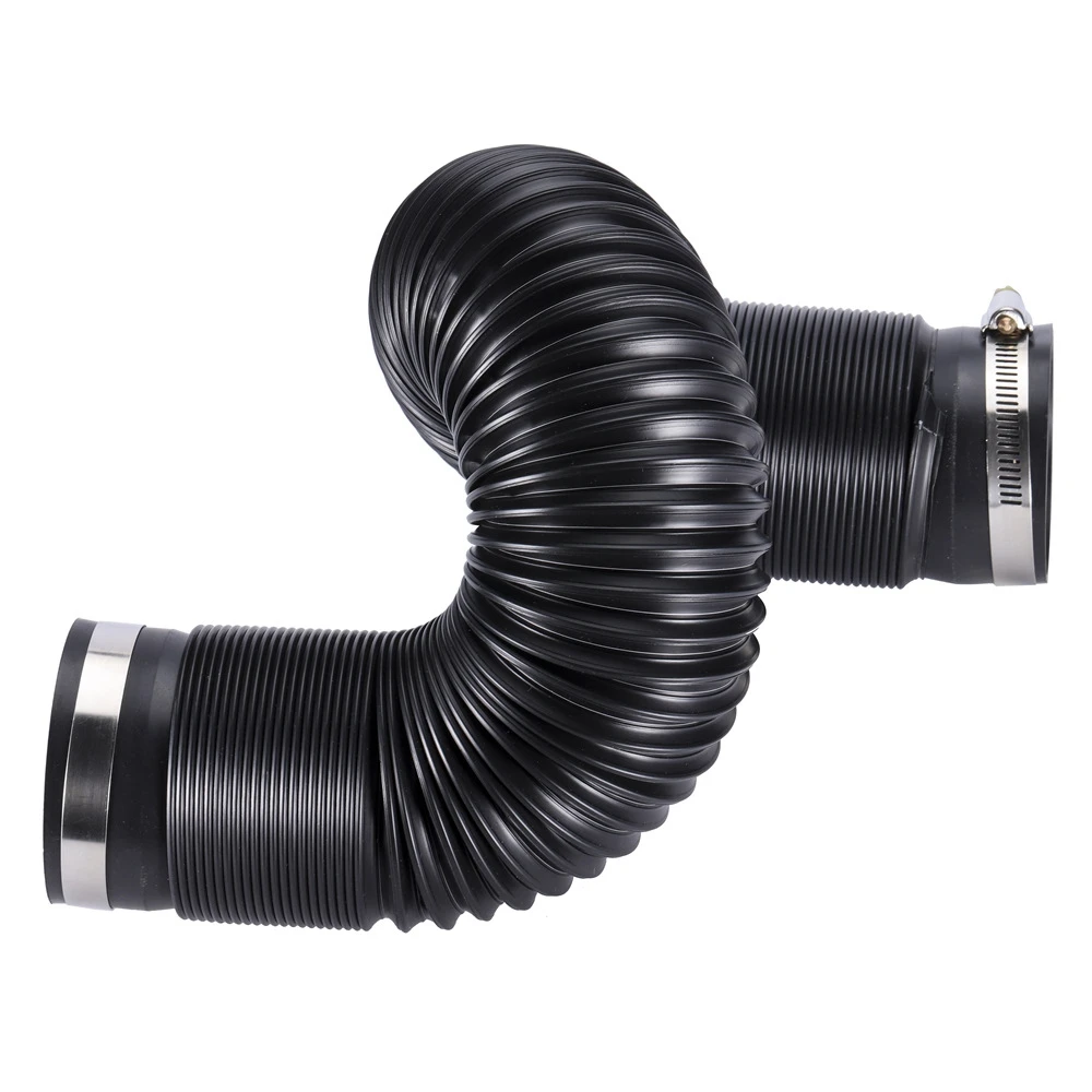 Universal Flexible Car Engine Cold Air Intake Hose Inlet Ducting Feed Tube Pipe with Connector