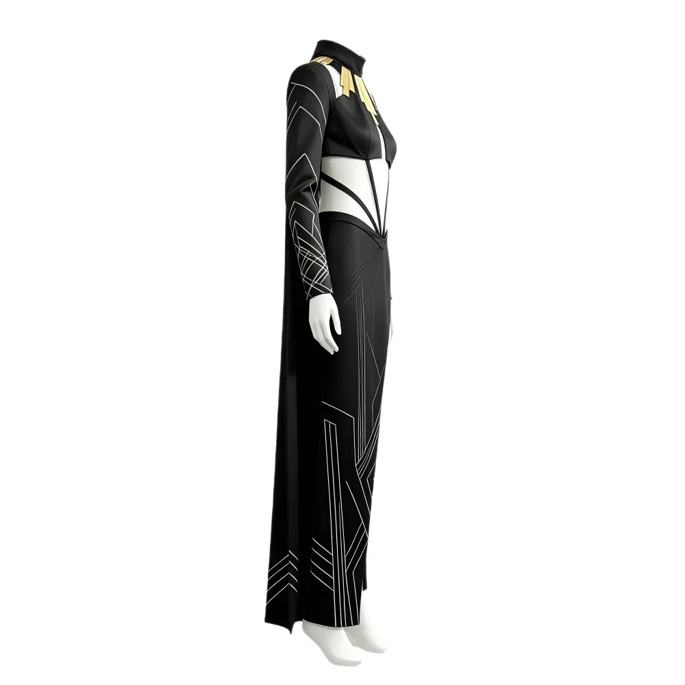 Game Clair Obscur Cosplay Lune Dresses Clothing Women Party Disguise Roleplay Female Halloween Costume Carnival Outfits Suits - view 4
