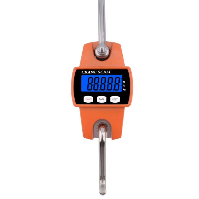 300kg / 50g Digital LCD Smart Electronic Hook Scale Professional Waterproof Detachable Hook Industrial Scale Hanging