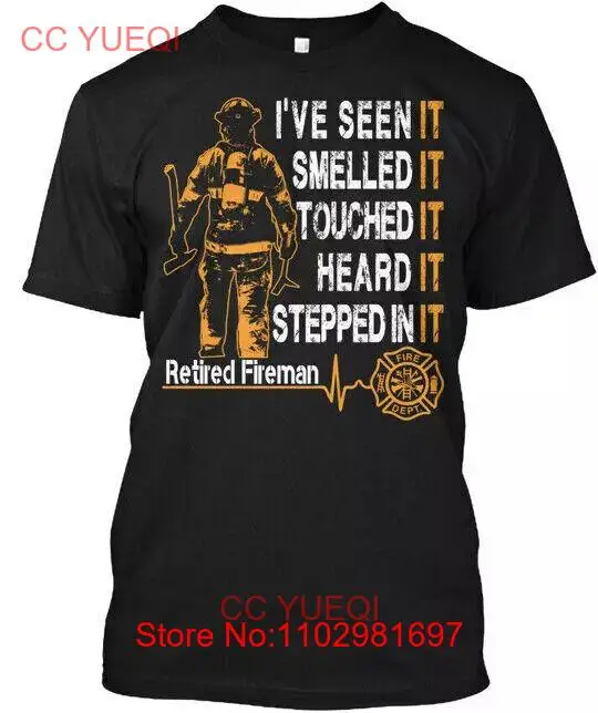 New Retired Fireman BEST QUALITY T-SHIRT-Shirt S-2XL MADE IN USA