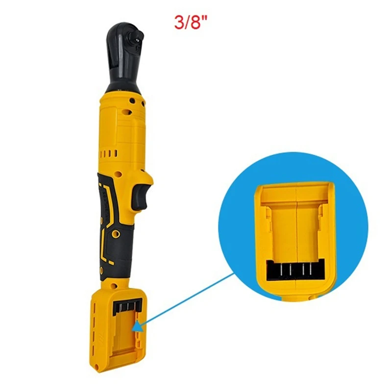 Brushless Electric Ratchet Wrench Cordless Driver 3/8In Impact Removal Screw Nut Power Tools For Dewalt 18V 20V Battery