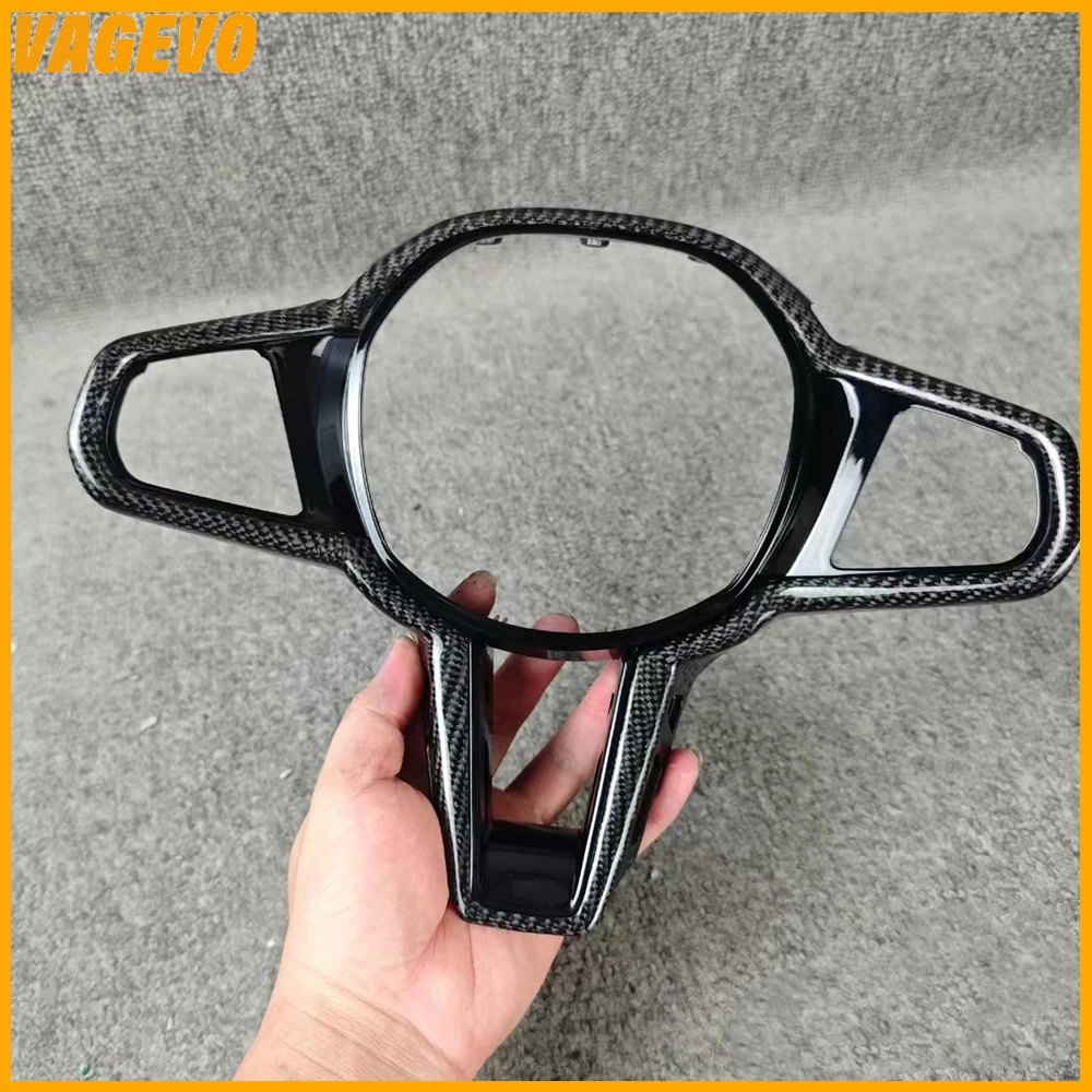 Carbon fiber steering wheel button frame with M1 M2 holes for BMW G14 G15 G20 G22 G26 G42 G30 G32 G01 G02 G05 G06 G80