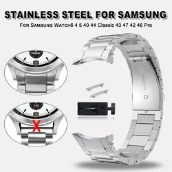 No Gaps Stainless Steel Strap for Samsung Watch 6 Classic 43mm 47mm 46/42mm Bracelet for Samsung Galaxy Watch4 5 44mm 40mm Pro