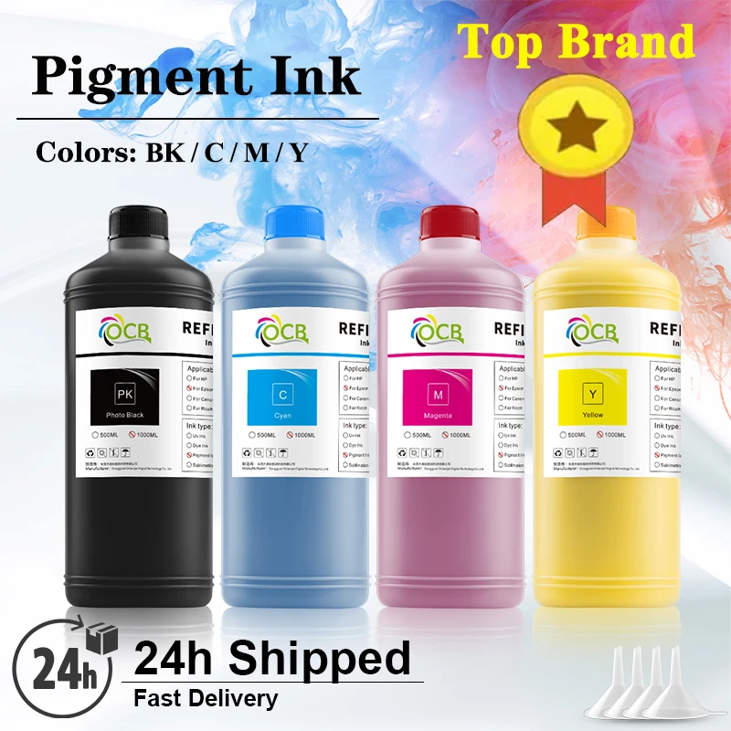 

1000ML*4 Pigment Ink T9451-T9454 T9441 T9461 T9461 T9651 T9661 For epson WorkForce Pro WF-C5290 C5790 WF-C5210 C5710 Good Refill