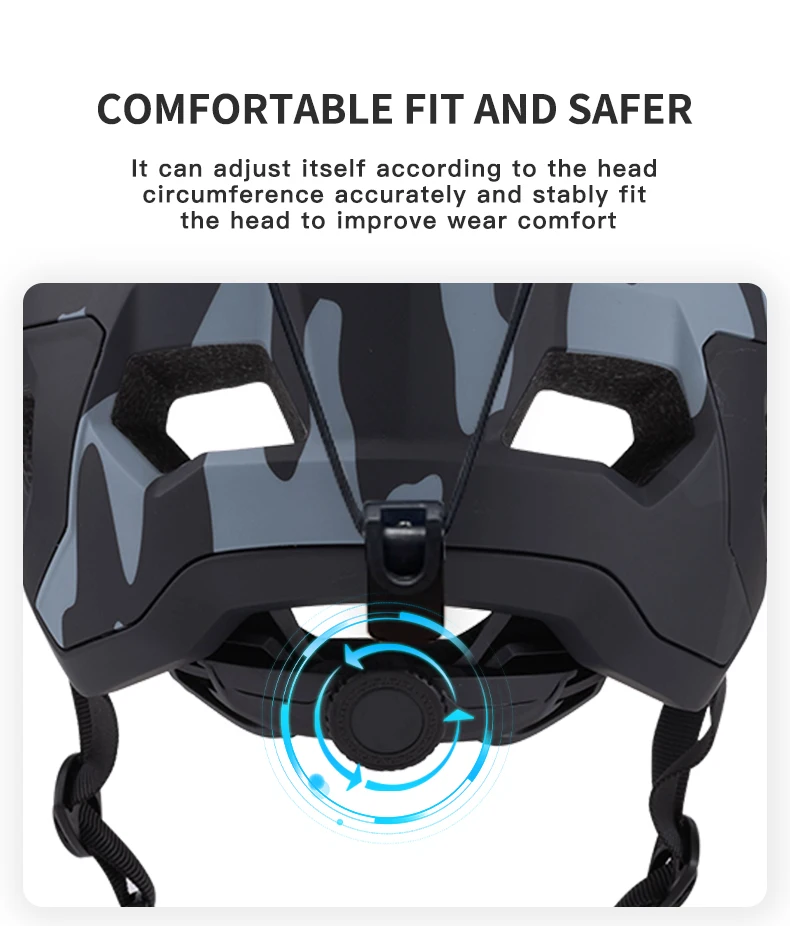 SEEKER Outdoor Downhill Mountainbike-Helm, einteiliger Mountainbike-Helm, ultraleicht, geeignet für Rennen und Touren. – Detail 9