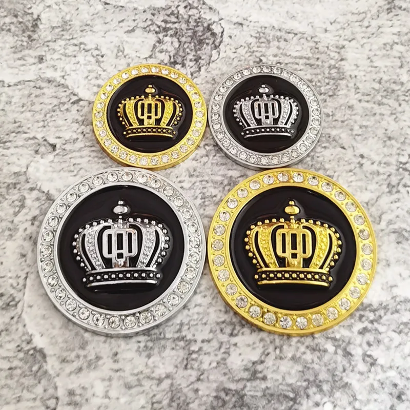 

Hot Sale Fashion Metal Car Styling Decoration Stickers Crystal Crown Personality Car Body Sticker Accessories