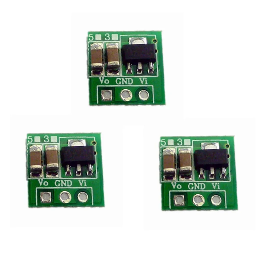 3 Pcs DC-DC Boost Step UP Converter 0.8-3.3V to 3.3V Voltage Regulator Power Supply Module