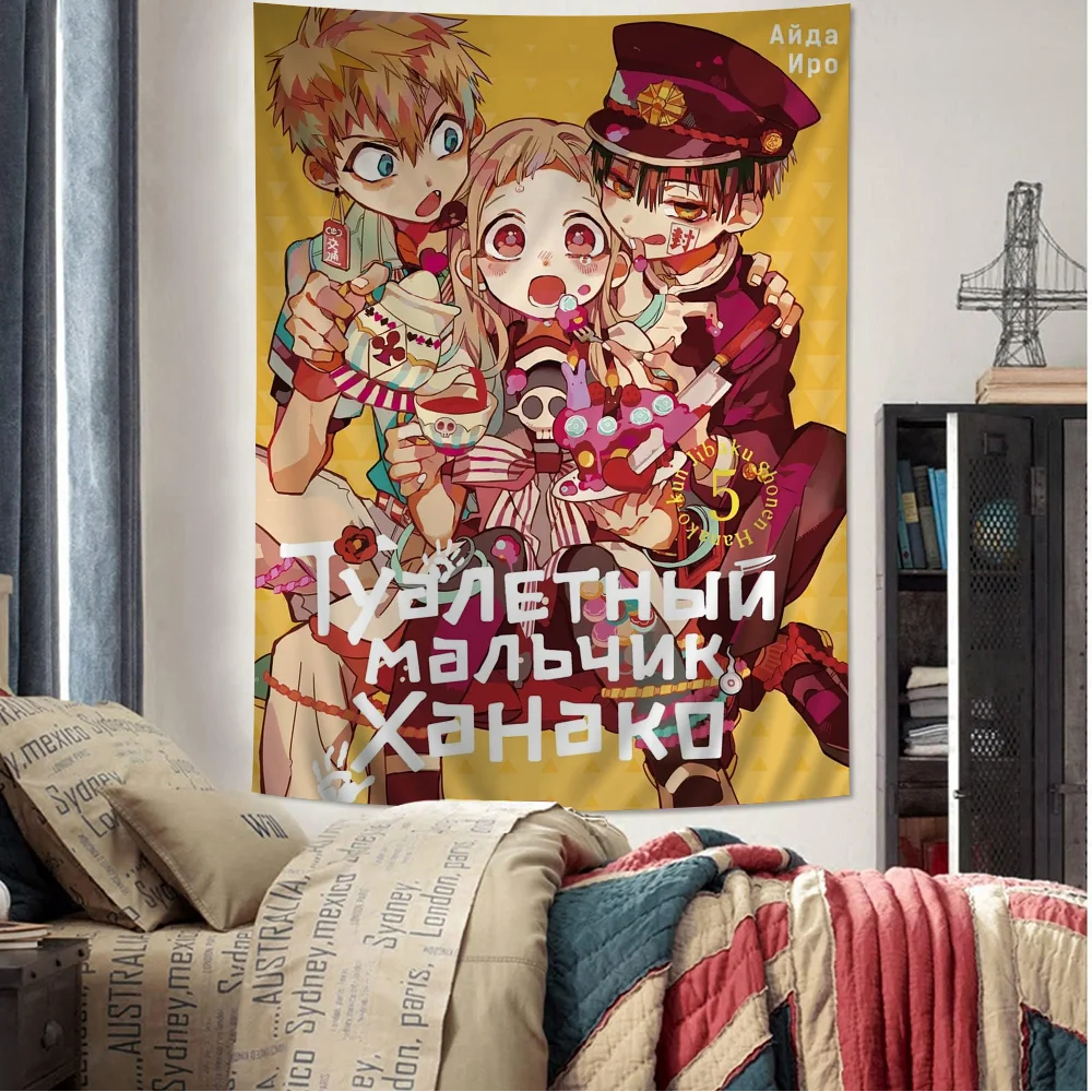 

T-Toilet-bound Hanako-kun Tapestry Art Printing Cheap Hippie Wall Hanging Bohemian Wall Tapestries Mandala Art Home Decor