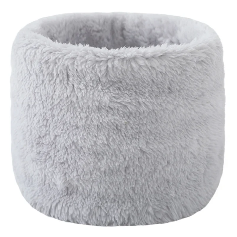 Nuova sciarpa invernale in pile per ragazzi ragazze donna uomo sciarpe di peluche muffole elastiche Unisex bambini autunno velluto sciarpa per bambini