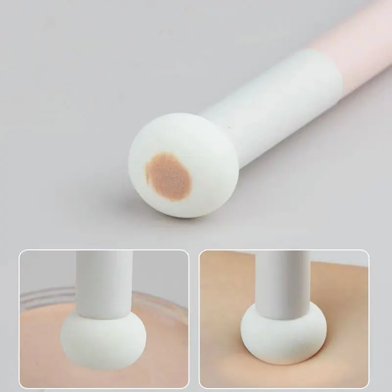 2 Pcs Makeup Brush Mushroom Concealer Sponge Makeup Brush Concealer Applicator Beauty Brushes Cosmetic Tool
