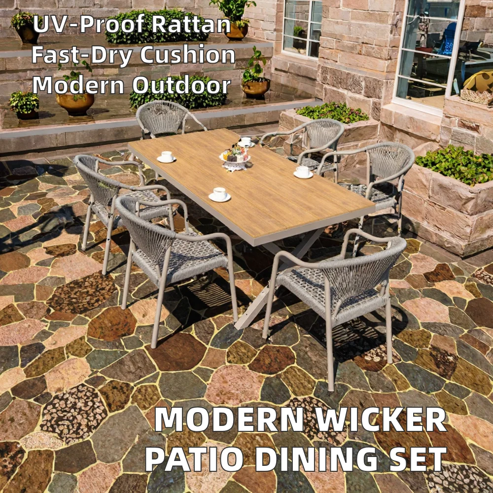# PE 위커 라탄 야외 가구 세트 파티오 식탁 및 의 - Outdoor Furniture Shop 리뷰 및 가격