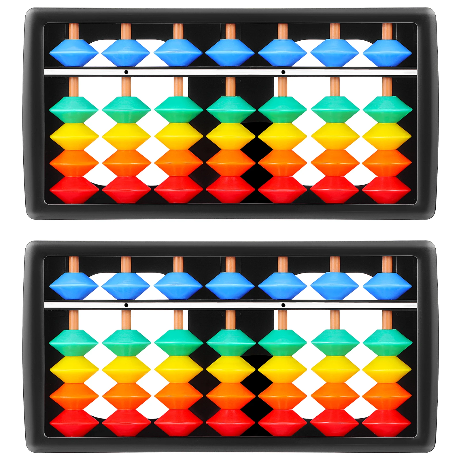 

2Pcs Colorful Abacus Math Learning Tool for Children Counting Cognitive Aid Early Educational Arithmetic Training
