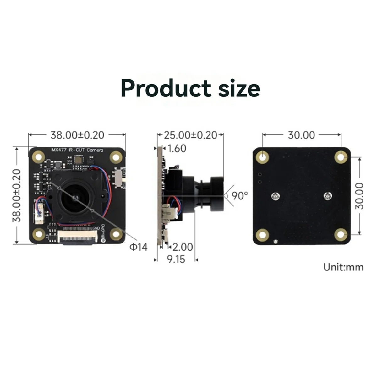 【Rápido de entrega】Módulo de cámara Raspberry Pi IMX477