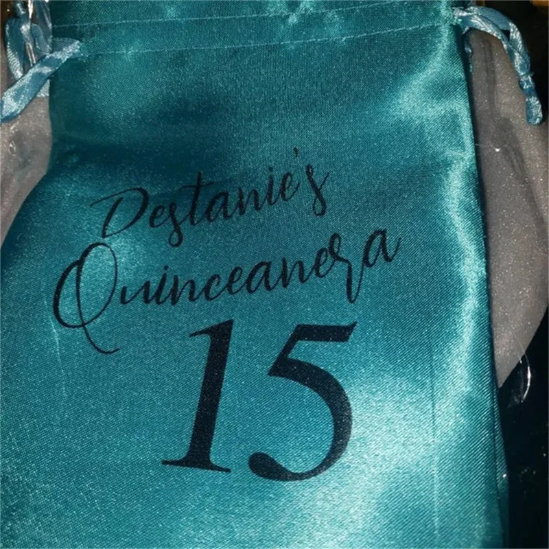 12pcs Quinceanera Favor Bags, Quince Party Favor Bag, Quinceanera Party Favor, Birthday Party Favor, 15th Birthday Party Favor B