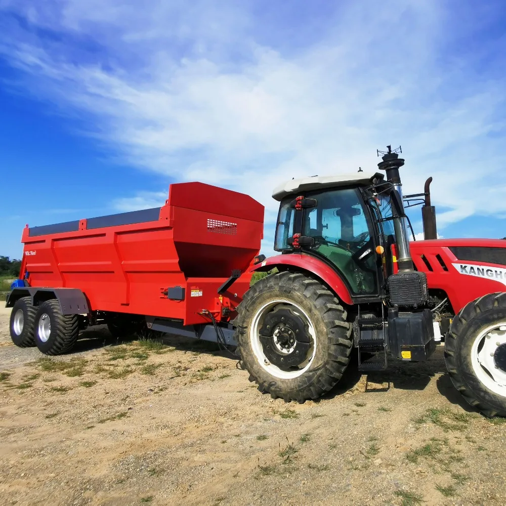 Daringfish High Evenly Spreading Tractor Fertilizer Spreader for Agricultural Farm Manure Muck 90-150 Tractor Compatible