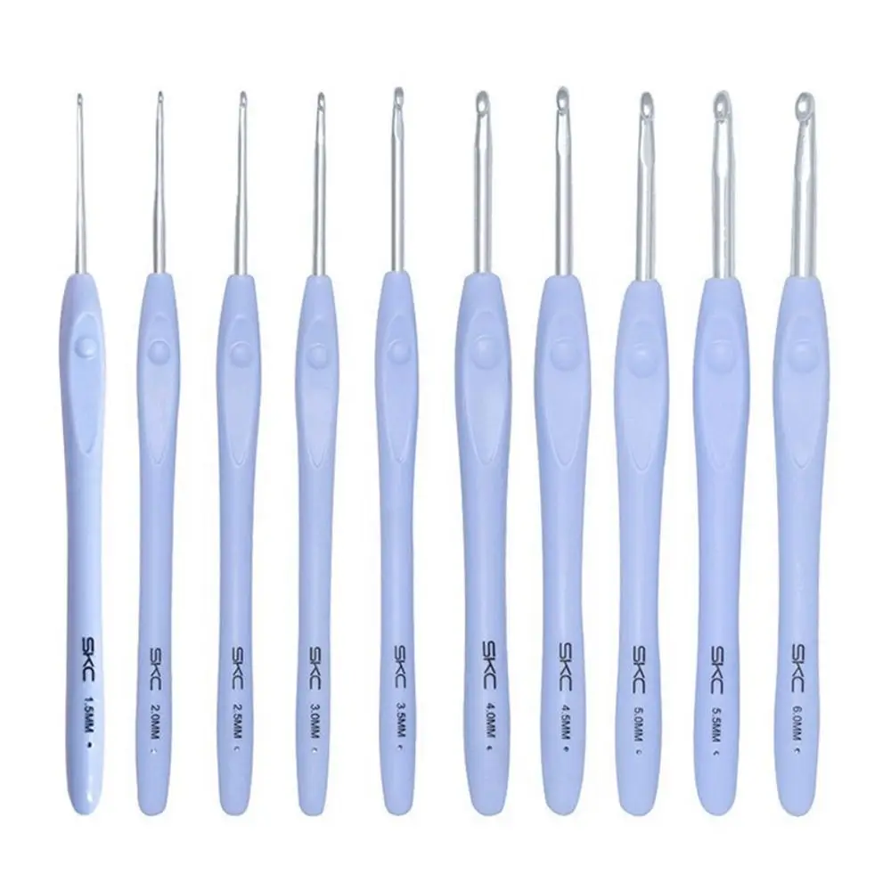 Neue Stricknadeln mit weichem Griff, lange Häkelnadeln aus Aluminium, mehrere Größen, Häkelnadeln, Schal