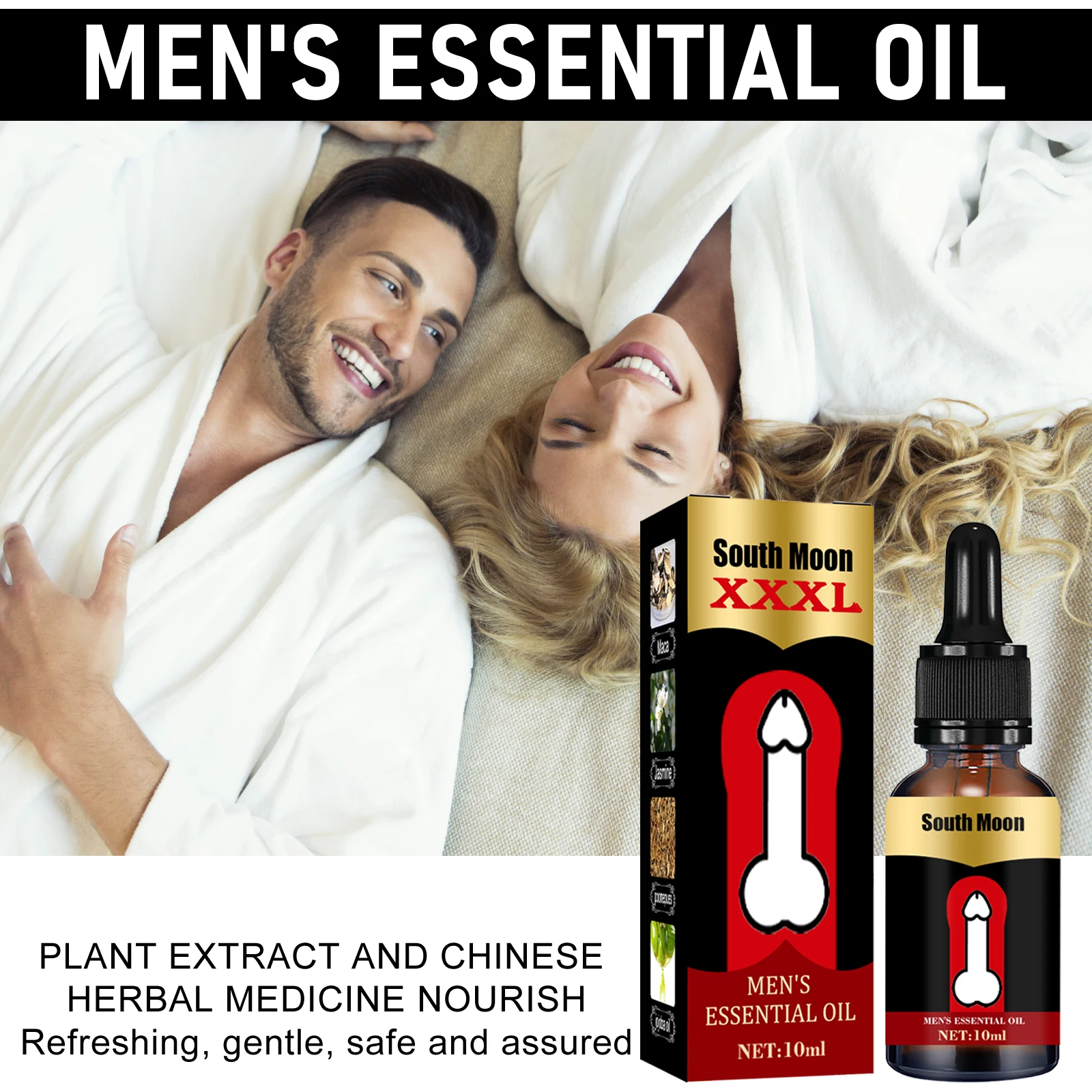 Big Penis Enlargement Oil for Adults Growth Erection Enhancer Sex Delayed Ejaculation Lasting Enlargement Thickening Health Care