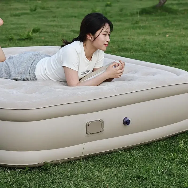 New inflatable mattress, home double air mattress bed, home outdoor PVC thickened lunch break folding