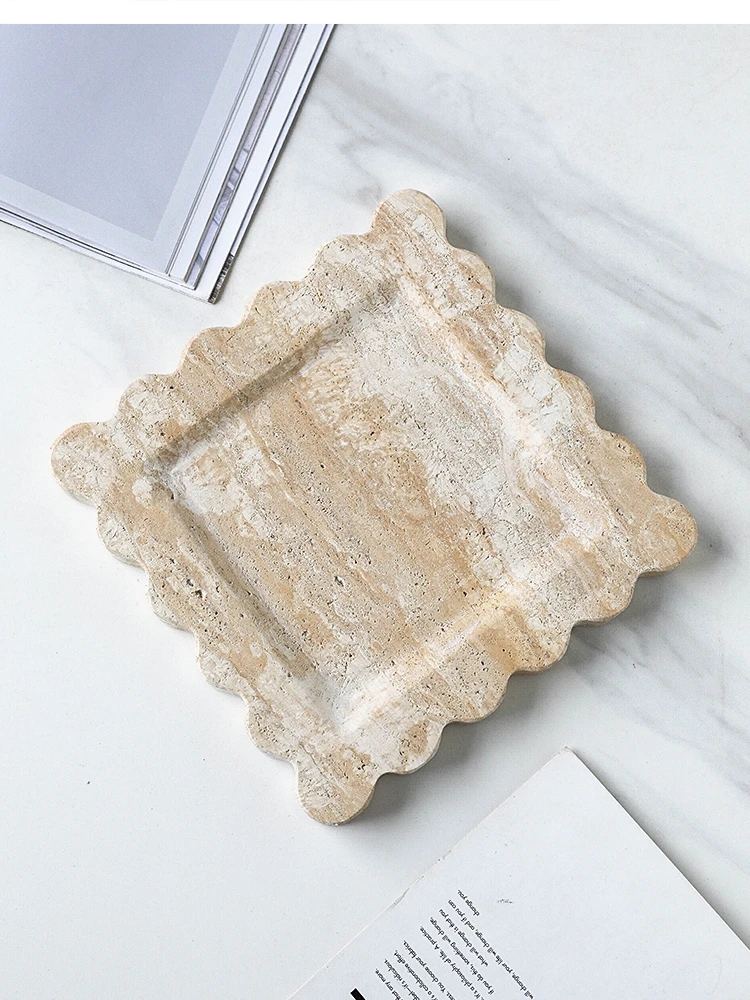 

Wabi-sabi yellow Cave marble storage decoration scented candle
