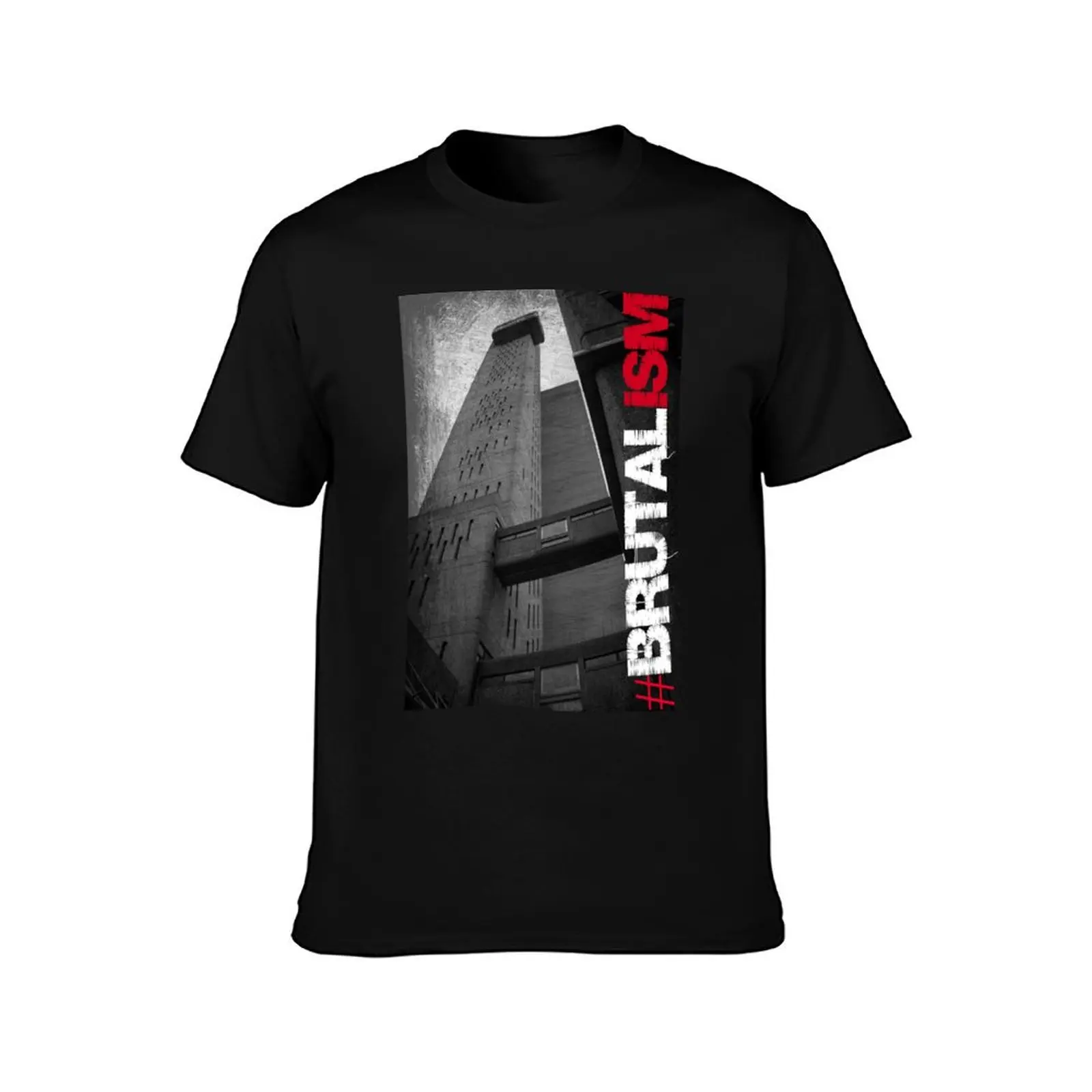 Brutalism cotton T-Shirt shirt man shirts #1 t t shirt men cotton for casual man t man