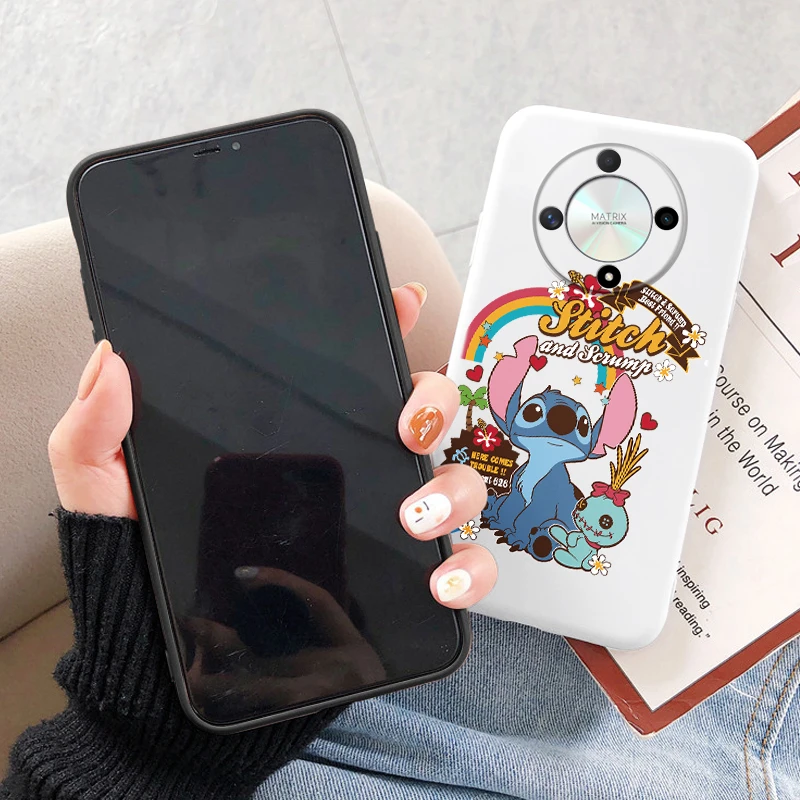 جراب هاتف سيليكون مقاوم للصدمات بتصميم غرزة لطيفة لشرف x9b magic6 لايت 5g x9b x9b 5g