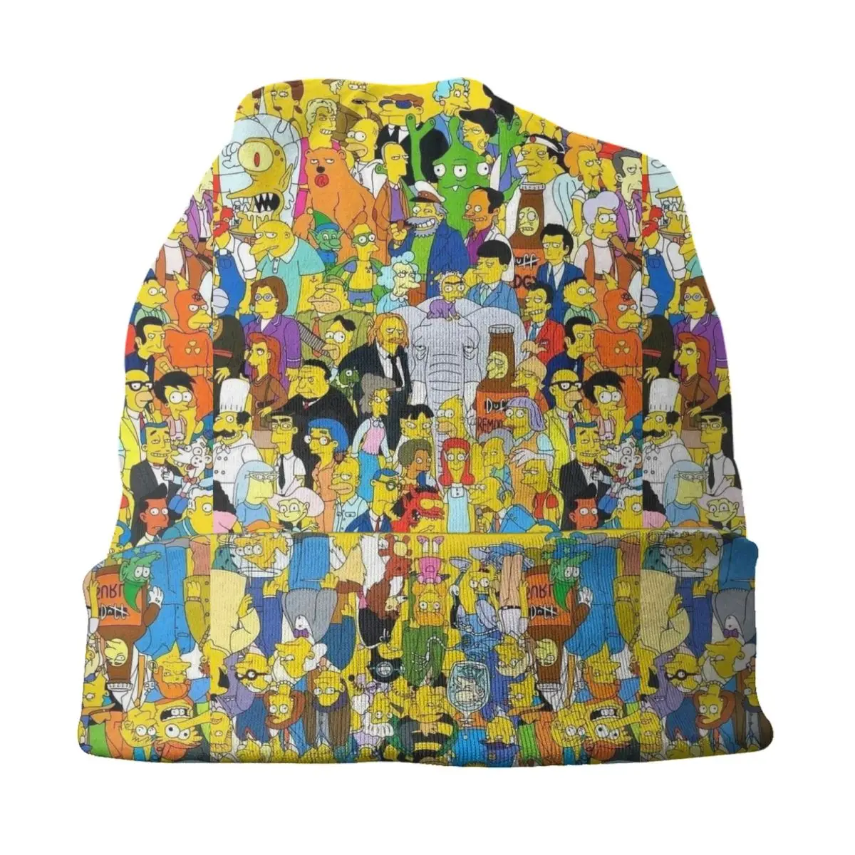 مخصص أنيمي سمبسنز Skullies Beanies قبعات موضة شتاء دافئ النساء الرجال قبعات منسوجة الكبار للجنسين بونيه القبعات