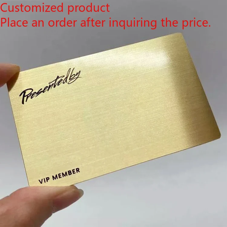 

Customized query Hot Sell Custom Die Cut Stainless Steel Brushed Metal Business Card Isolerat Nfc Chip Metal Card Metal Business