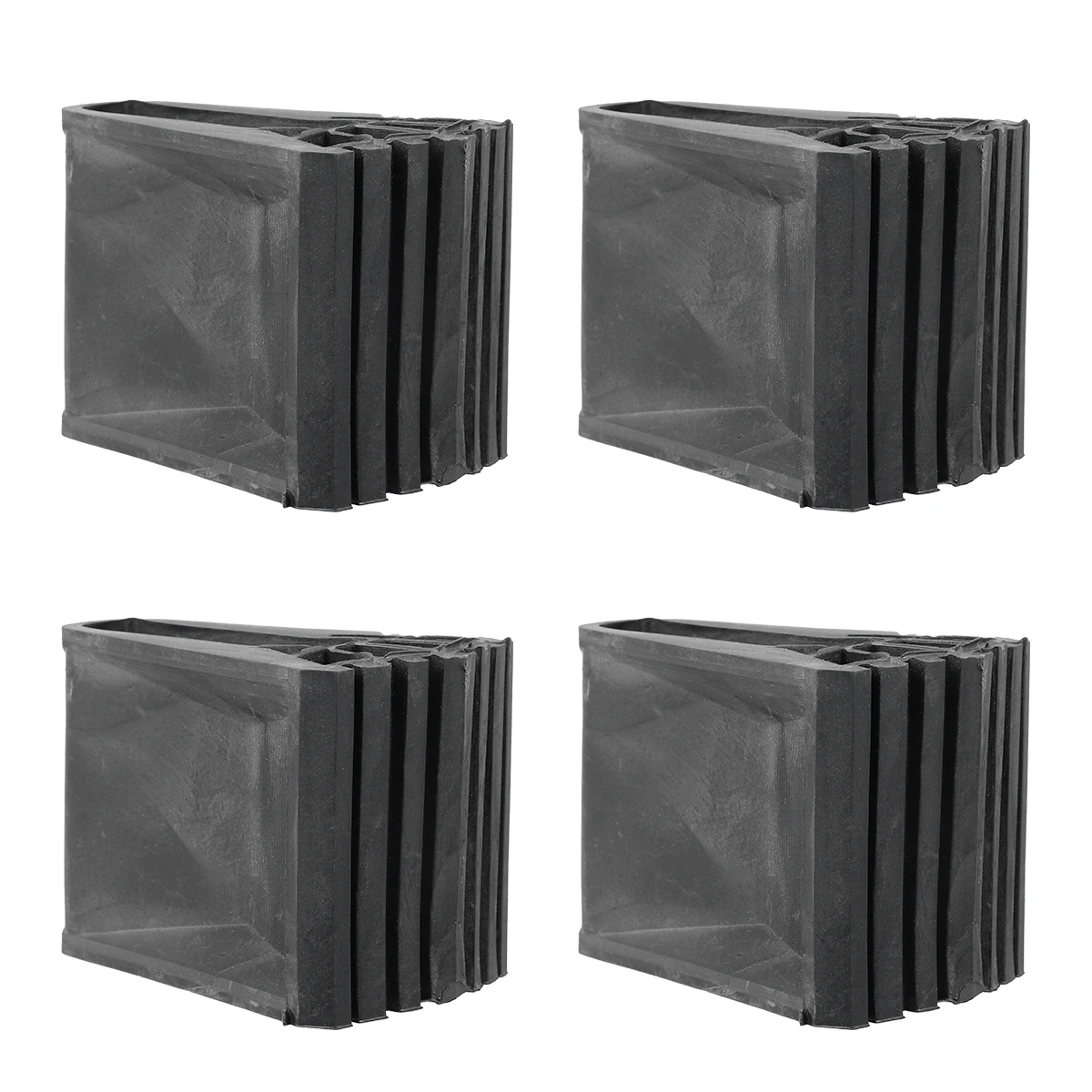 

4pcs Non-Slip Ladder Feet Covers Ladder Pads Floor Protector Durable Thick Sproof Heat Resistant For Wood Tiles Carpets Safe