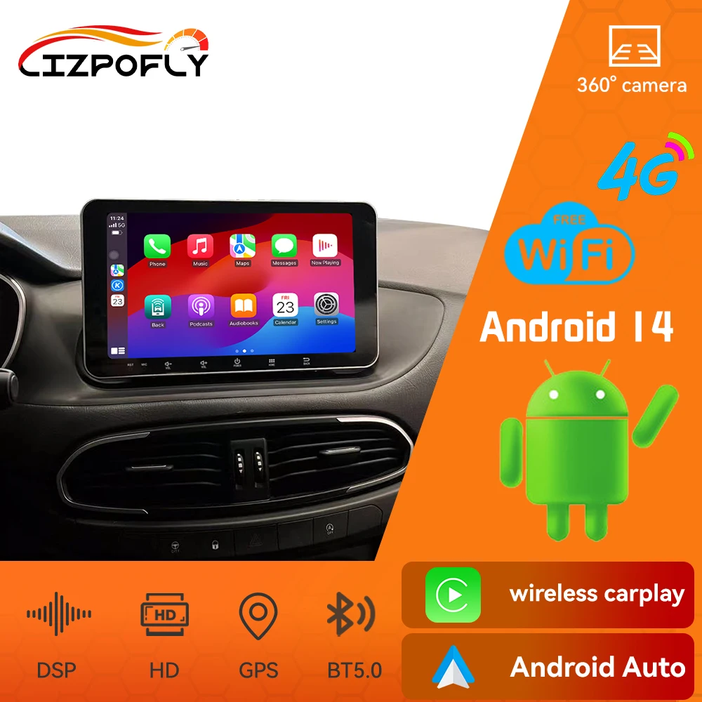 

10.1 Inch Car Radio For Fiat Tipo EGEA 2019-2021 Carplay Android GPS Navigation Autoradio DSP Multimedia Video Player Head Unit