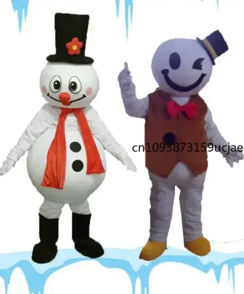 Christmas Snowman Mascot Costume Fancy Dress Costume Animal Halloween Cosplay Costumer Birthday Character Outfit Attractive