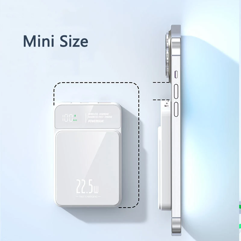 22.5W Fast Charging Wireless Charger 15W Magsafe Power Bank Mini Poverbank for iPhone Charger 20000mAh Mobile Phone Chargers