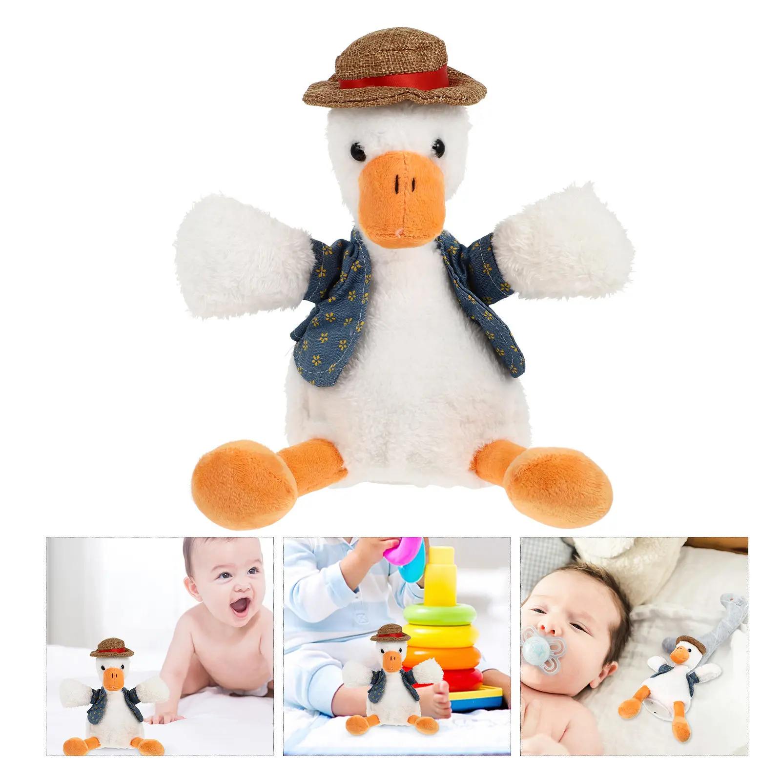 

Duck Toy Talking Children Kids Early Learning Stuffed Blue Sound Recording