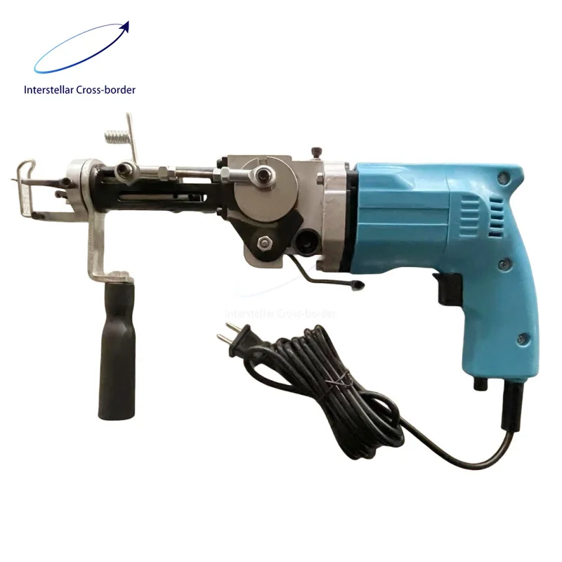 Pistola de Tufting Profesional 2 en 1, Pelo Cortado y en Bucle, Azul - Eficiente para Hacer Alfombras DIY, Fácil de Operar, Costura de Alta Precisión