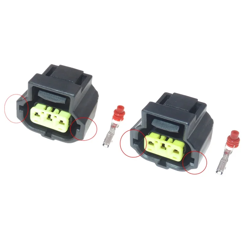 184032-1 184034-1 184311-1 Te Tyco AMP 3 Positions Female Black Sealed Automotive Generator Alternator Sensor Connector