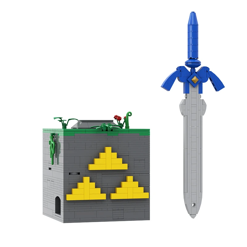 MOC Game Breath the Wild The Master Sword Building Blocks Set Intelligence Decryption Box Case Toy For Children Birthday Gift