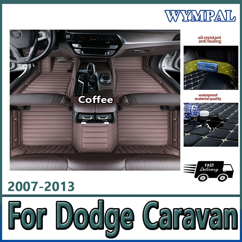 

Luxury Custom Car Floor Mats For Dodge Caravan 2007 2008 2009 2010 2011 2012 2013 Auto Carpets Foot Coche Accessorie