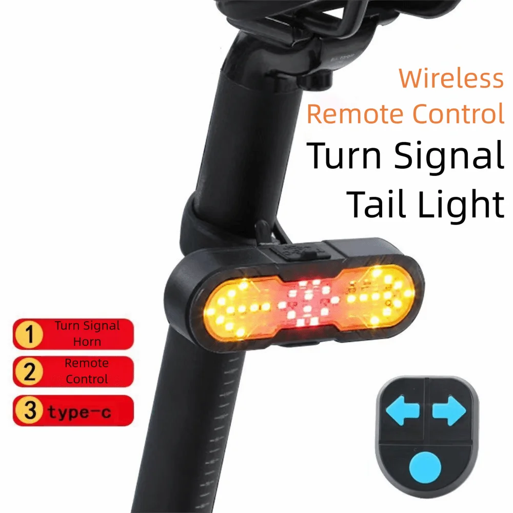 

Водонепроницаемый велосипедный указатель поворота, задний фонарь, беспроводной пульт дистанционного управления, 120 дБ, громкий звук, велосипедная задняя защитная лампа, высокая яркость