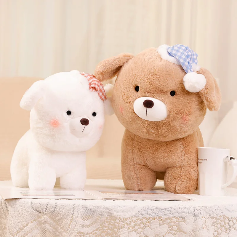 

25/35/45cm Cute Fat Dog Plush Toy Kawaii Stuffed Animals Puppy Plushies Doll Anime Lovely Soft Kids Toys for Girls Boys Gifts