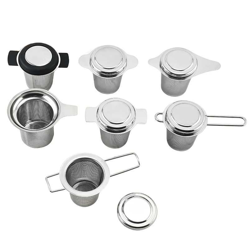 Stainless Steel Tea Leak Filter Reusable Tea Infuser Tea Strainer Teapot Metal Loose Tea Leaf Spice Filter Kitchen Accessories