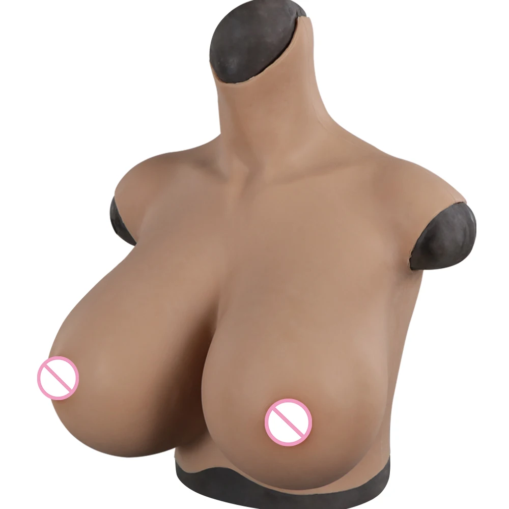 S/Z Cup Realistic Silicone Huge Breast Forms For Transgender Fake Big Boobs for Crossdressers Drag Queen Shemale Cosplay