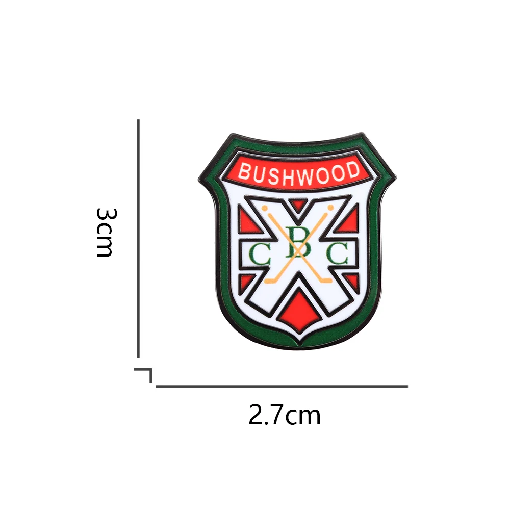 العلبة المقصورة بوشود نادي البلد المينا بروش الفيلم مستوحاة BCC التلبيب دبوس مشجعي الغولف هدية شارة الملحقات جمع