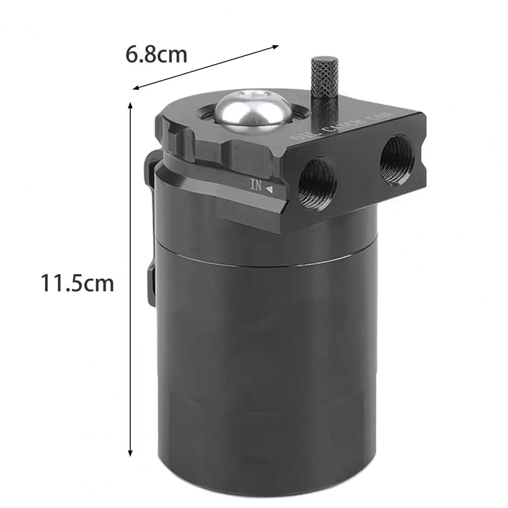 Practical High Performance Oil Catch Can Aluminum Alloy Reservoir Breather Heat Resistance Reservoir Can for Filter