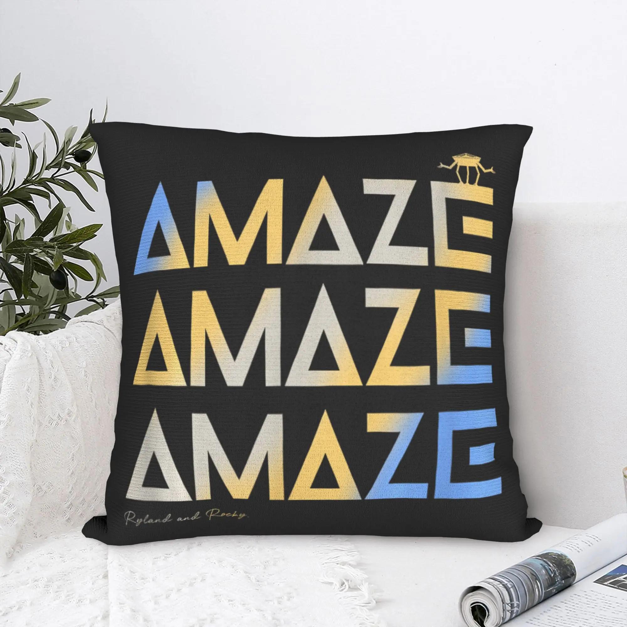 Pillow Case Funny Space Quote Amaze. Project Comfy  Pillow Cover For Office Car Home Decor Fashion Pillowcases