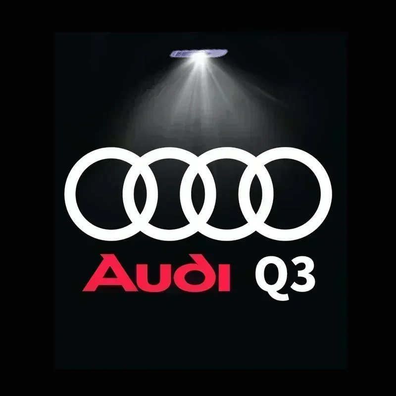 2/4Pcs Audi Sline S3 S4 S5 S6 S7 RS Quattro Q7 Q5 Q3 A4 B8 8P A3 A6 C7 A5 A6 A8 LED Auto Tür Willkommen Logo Licht Projektor Lampe