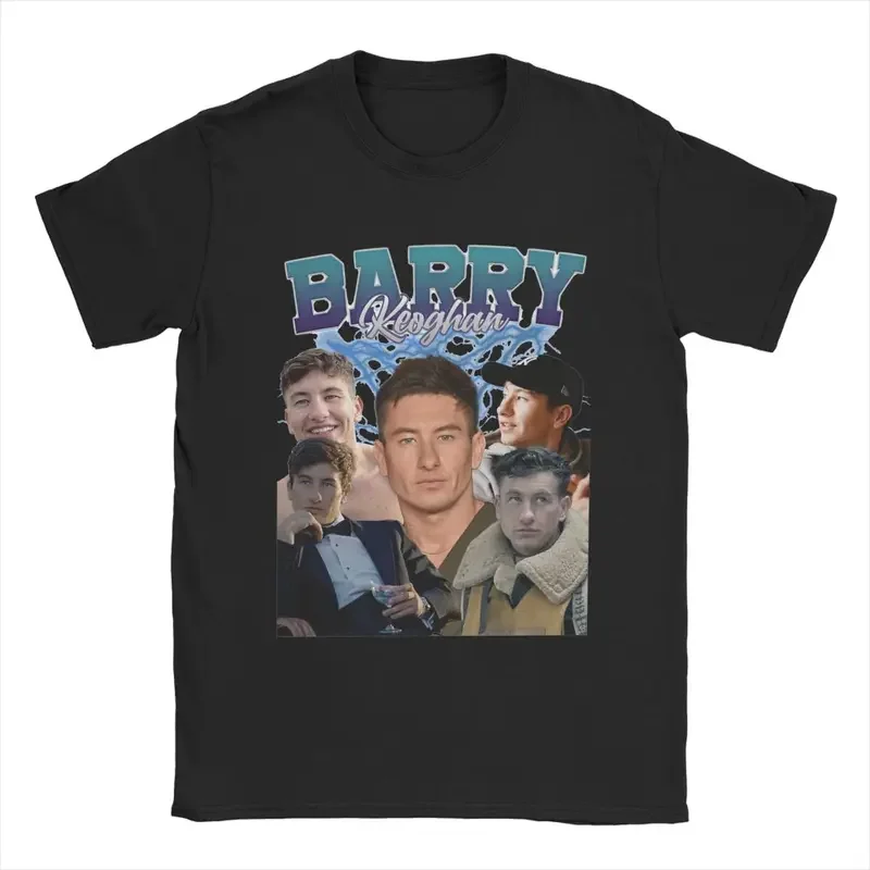 Y2K men T-shirts Barry Keoghan actor creative cotton tees Short Sleeve T shirt round collar clothes gift idea