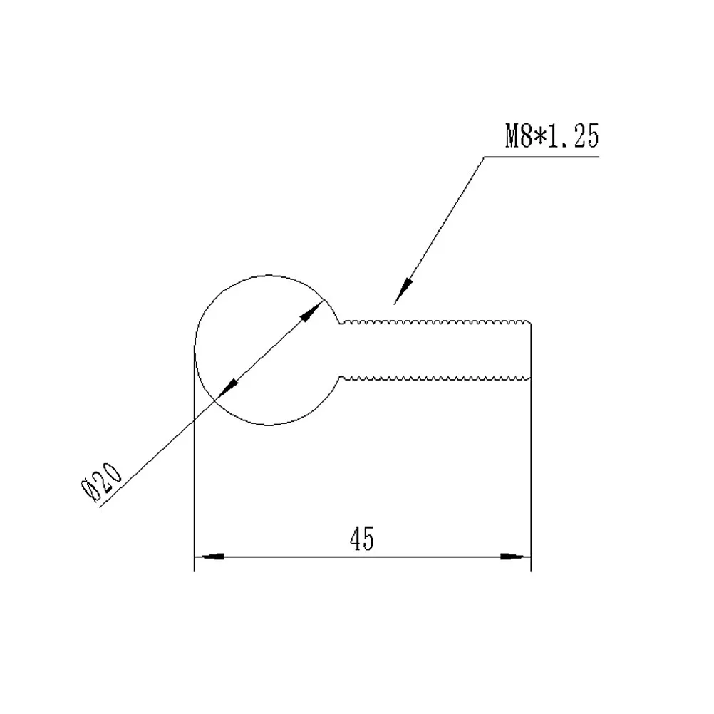 20Mm Diameter M8 Sp…