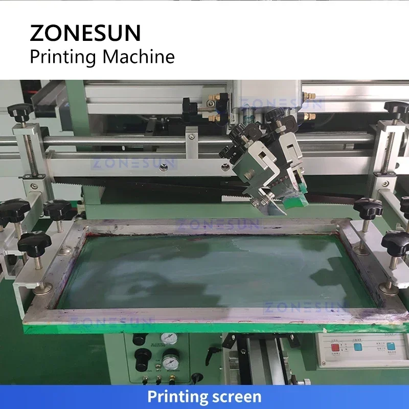 Zonesun Screen Printer Mesin Sablon Botol Peralatan Sablon Cup ZS-SWP1
