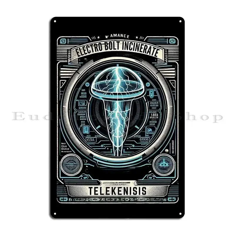 Bioshock Plasmids Famous For Power Lovers Ps2player Metal Plaque Poster Create Designing Funny Kitchen Tin Sign Poster